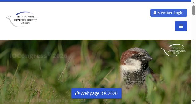 Screenshot of internationalornithology.org