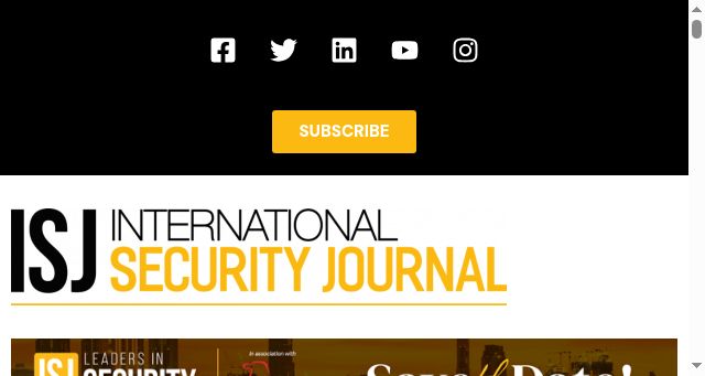 Screenshot of internationalsecurityjournal.com