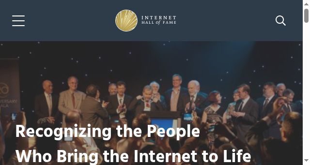 Screenshot of internethalloffame.org