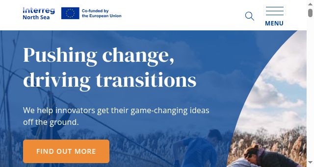 Screenshot of interregnorthsea.eu