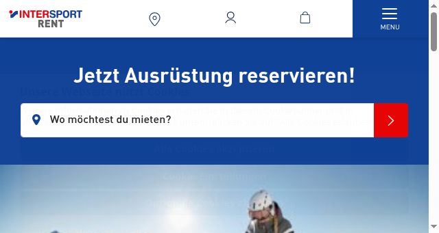 Screenshot of intersportrent.de