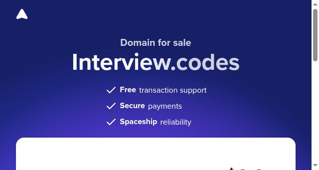 Screenshot of interview.codes