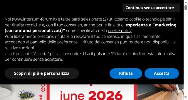 Screenshot of interzum-forum.it