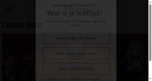 Screenshot of intikkertje.nl