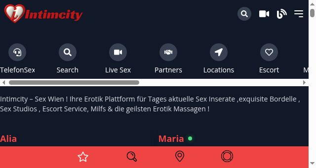 Screenshot of intimcity.at
