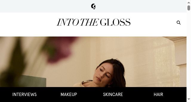 Screenshot of intothegloss.com