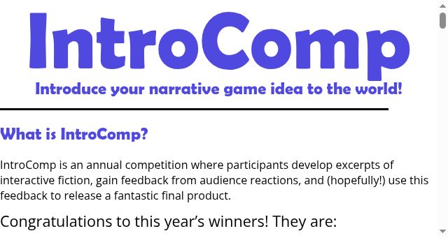 Screenshot of introcomp.org