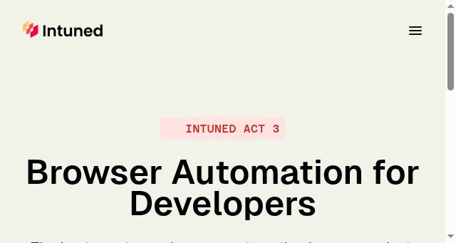 Screenshot of intunedhq.com