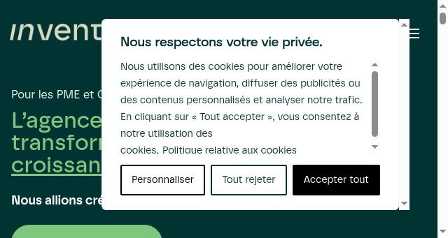 Screenshot of inventaire.ch