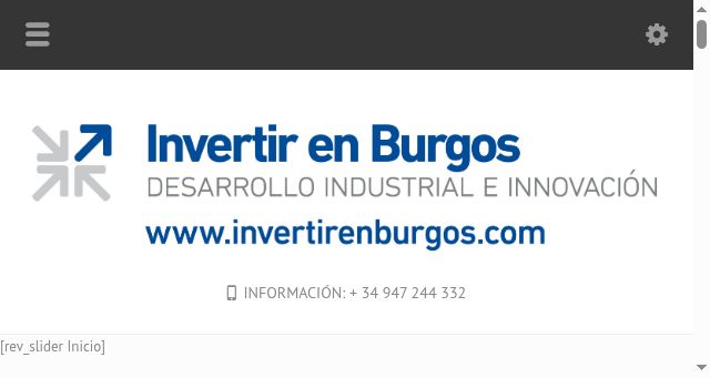 Screenshot of invertirenburgos.com