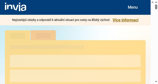 Screenshot of invia.cz