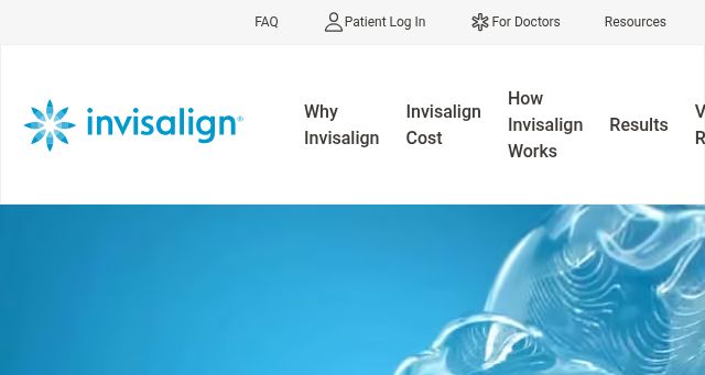 Screenshot of invisalign.com