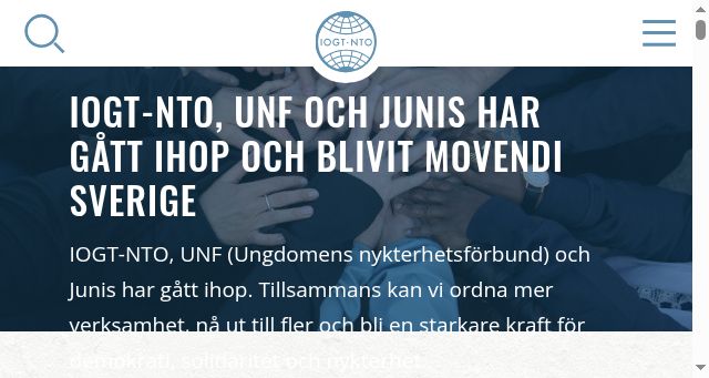 Screenshot of iogt.se