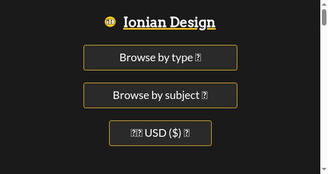Screenshot of ionian.design
