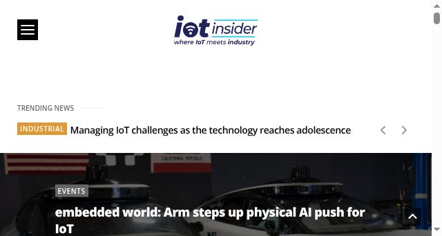 Screenshot of iotinsider.com