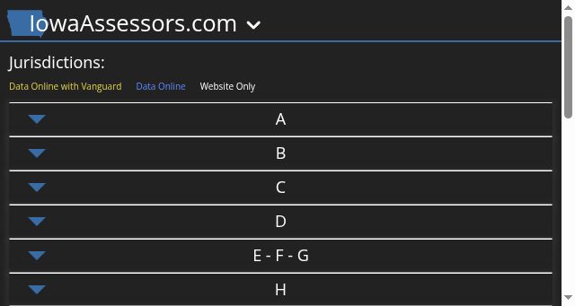 Screenshot of iowaassessors.com
