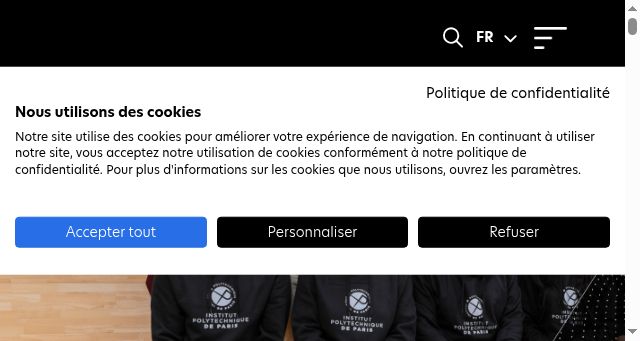 Screenshot of ip-paris.fr