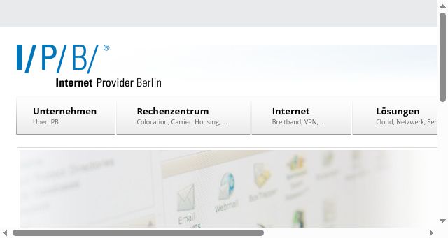 Screenshot of ipb.de