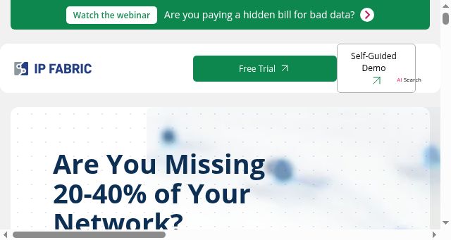 Screenshot of ipfabric.io