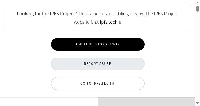 Screenshot of ipfs.io