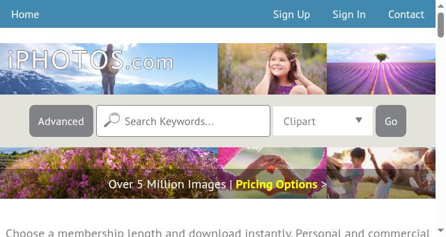 Screenshot of iphotos.com