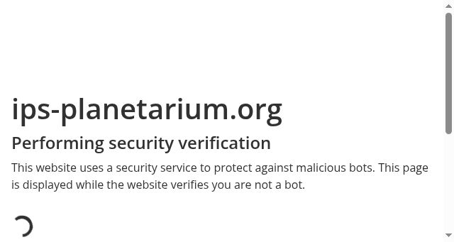 Screenshot of ips-planetarium.org