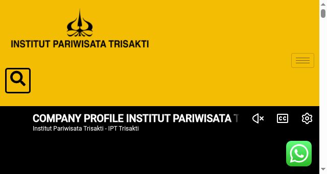 Screenshot of iptrisakti.ac.id