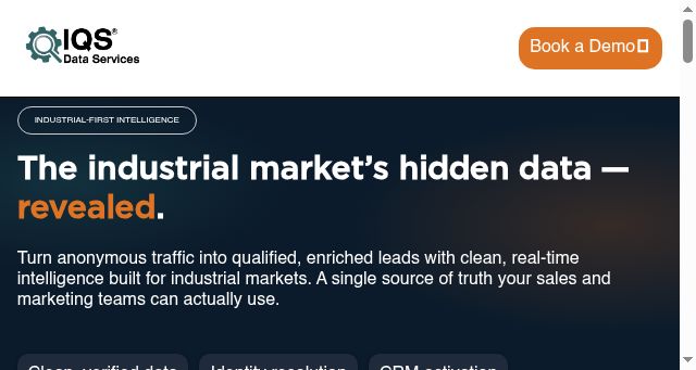 Screenshot of iqsdataservices.com
