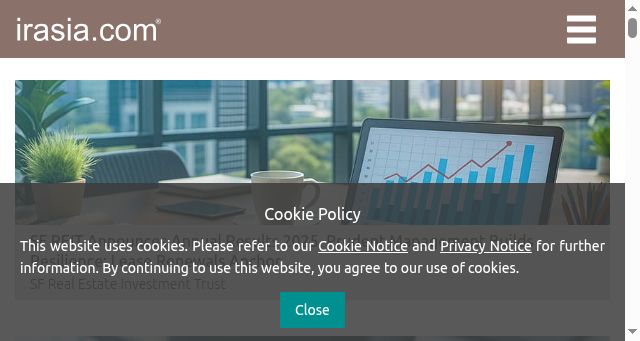 Screenshot of irasia.com