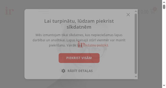 Screenshot of irdarbnicas.lv