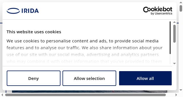 Screenshot of irida.com