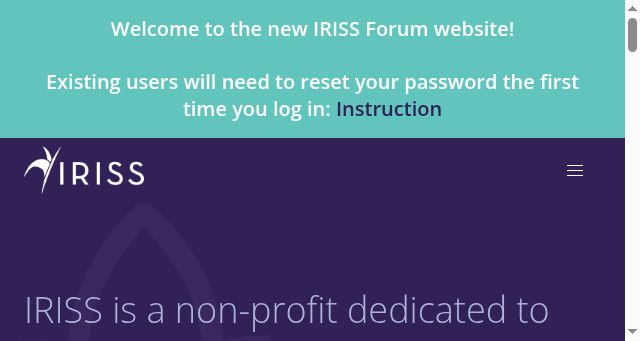 Screenshot of iriss-forum.org