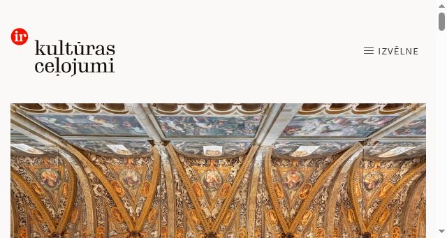 Screenshot of irkulturascelojumi.lv