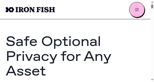 Screenshot of ironfish.network