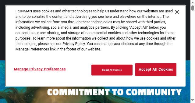 Screenshot of ironmanfoundation.org