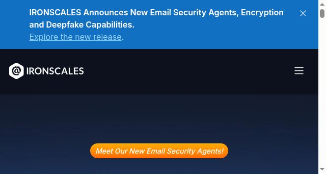 Screenshot of ironscales.com