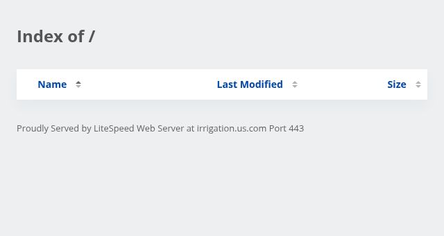 Screenshot of irrigation.us.com