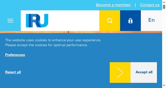 Screenshot of iru.org