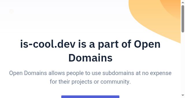 Screenshot of is-cool.dev
