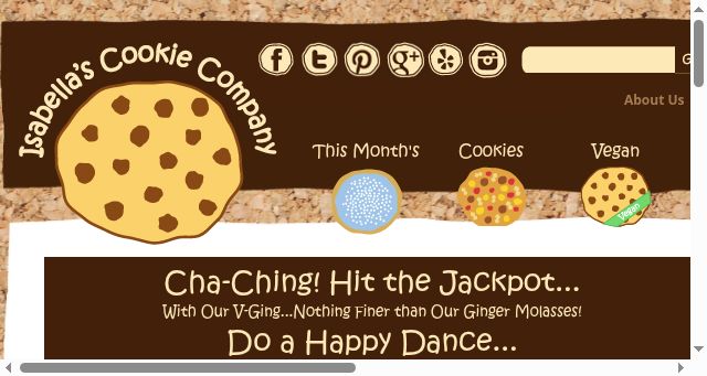 Screenshot of isabellascookies.com