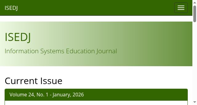 Screenshot of isedj.org