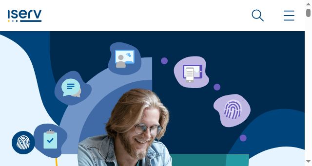 Screenshot of iserv.de