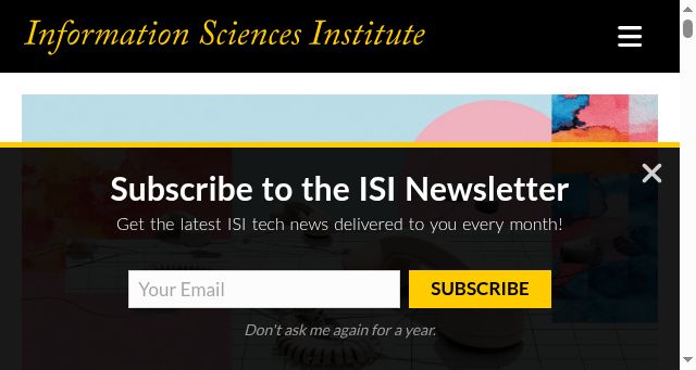 Screenshot of isi.edu