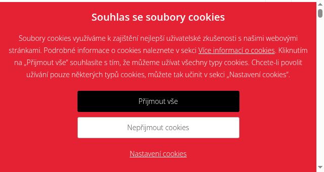 Screenshot of isotra.cz