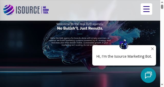 Screenshot of isource.agency