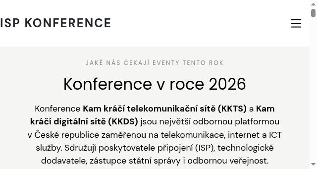 Screenshot of isp-konference.cz