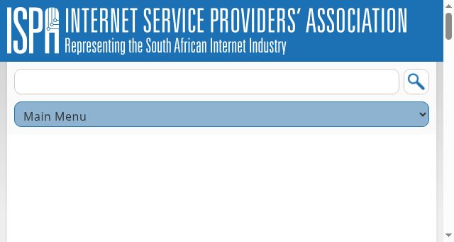 Screenshot of ispa.org.za