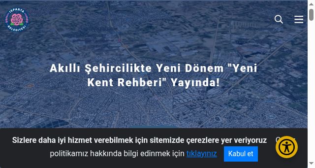 Screenshot of isparta.bel.tr