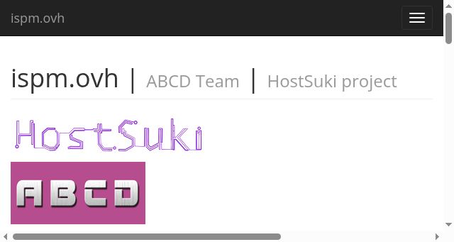 Screenshot of ispm.ovh