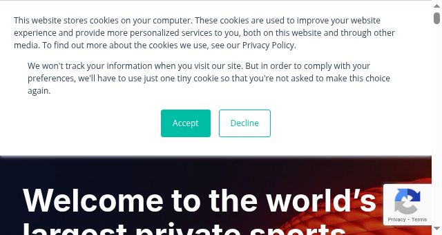 Screenshot of isportconnect.com